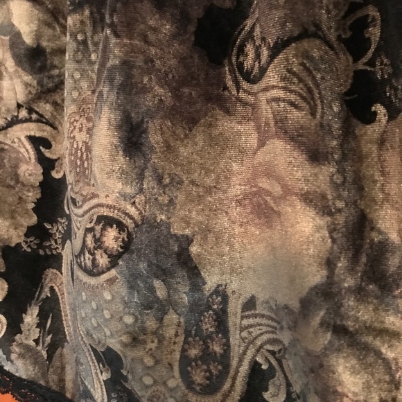 Sexy olive green/black lace top - Picture 4 of 6